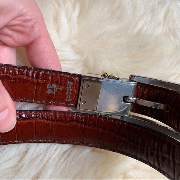 Vintage Brighton Black Leather Southwestern Belt